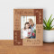 You Have My Whole Heart For My Whole Life Personalized Wooden Frame 3 1/2" x 5" Brown (Vertical)