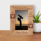 Mother's Love Is Peace It Need Not Be Acquired It Need Not Be Deserved Personalized Wooden Frame 4" x 6" Brown (Vertical)