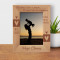 Mother's Love Is Peace It Need Not Be Acquired It Need Not Be Deserved Personalized Wooden Frame 5" x 7" Brown (Vertical)
