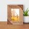 A Mother's Love Endures Through All Personalized Wooden Frame 3 1/2" x 5" Brown (Vertical)
