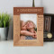 A Grandparent Has Silver In Their Hair & Gold In Their Heart Personalized Wooden Frame 4" x 6" Brown (Vertical)