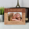 A Grandparent Has Silver In Their Hair & Gold In Their Heart Personalized Wooden Frame-6" x 4" Brown Horizontal