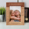 A Grandparent Has Silver In Their Hair & Gold In Their Heart Personalized Wooden Frame 5" x 7" Brown (Vertical)