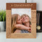 A Grandparent Has Silver In Their Hair & Gold In Their Heart Personalized Wooden Frame 8" x 10" Brown (Vertical)