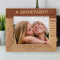 A Grandparent Has Silver In Their Hair & Gold In Their Heart Personalized Wooden Frame-10" x 8" Brown Horizontal