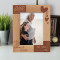 Our Heart's Belong To Grandma & Grandpa Personalized Wooden Frame 5" x 7" Brown (Vertical)