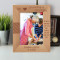 No Matter How Much I Say I Love You Personalized Wooden Frame 5" x 7" Brown (Vertical)