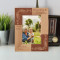  Grandma & Grandpa Personalized Wooden Frame 4" x 6" Brown (Vertical)