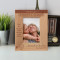 You Help Me Grow Prosper And Reach Great Heights Personalized Wooden Frame 3 1/2" x 5" Brown (Vertical)