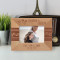 We Love Grandma & Grandpa Personalized Wooden Frame-5" x 3 1/2" Brown Horizontal