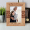 We Love Grandma & Grandpa Personalized Wooden Frame 5" x 7" Brown (Vertical)