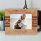 We Love Grandma & Grandpa Personalized Wooden Frame-7" x 5" Brown Horizontal