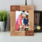 You Have My Whole Heart For My Whole Life Personalized Wooden Frame 4" x 6" Brown (Vertical)