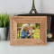 Grandparents Make The World Personalized Wooden Frame-5" x 3 1/2" Brown Horizontal