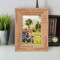 Grandparents Make The World Personalized Wooden Frame 4" x 6" Brown (Vertical)