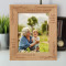 Grandparents Make The World Personalized Wooden Frame 8" x 10" Brown (Vertical)