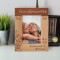 Grandparents Best Ever Personalized Wooden Frame 4" x 6" Brown (Vertical)