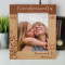 Grandparents Best Ever Personalized Wooden Frame 8" x 10" Brown (Vertical)