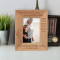 Grandparents Give Unconditional Love And Most Importantly Cookies Personalized Wooden Frame 3 1/2" x 5" Brown (Vertical)