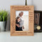 Grandparents Give Unconditional Love And Most Importantly Cookies Personalized Wooden Frame 4" x 6" Brown (Vertical)