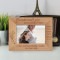 Grandparents Give Unconditional Love And Most Importantly Cookies Personalized Wooden Frame-6" x 4" Brown Horizontal