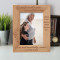 Grandparents Give Unconditional Love And Most Importantly Cookies Personalized Wooden Frame 5" x 7" Brown (Vertical)