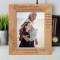 Grandparents Give Unconditional Love And Most Importantly Cookies Personalized Wooden Frame 8" x 10" Brown (Vertical)