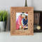 Grandparents Are A Delightful Blend Of Laughter Caring Deeds Personalized Wooden Frame 3 1/2" x 5" Brown (Vertical)