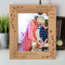 Grandparents Are A Delightful Blend Of Laughter Caring Deeds Personalized Wooden Frame 8" x 10" Brown (Vertical)
