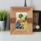 A Grandparent Is Old On The Outside But Young On The Inside Personalized Wooden Frame 3 1/2" x 5" Brown (Vertical)