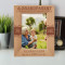A Grandparent Is Old On The Outside But Young On The Inside Personalized Wooden Frame 5" x 7" Brown (Vertical)