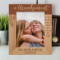 A Grandparent Is A Little Bit Parent A Little Bit Teacher And A Little Bit Best Friend Personalized Wooden Frame 8" x 10" Brown (Vertical)