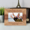 Cool Grandparents You Help Me Grow Prosper And Reach Great Heights Personalized Wooden Frame-6" x 4" Brown Horizontal