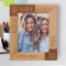 A Sister Is One Who Reaches For Your Hand Personalized Wooden Frame 8" x 10" Brown (Vertical)