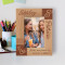 Sisters Are Friends We Have For A Lifetime Personalized Wooden Frame 4" x 6" Brown (Vertical)
