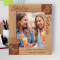 Sisters Are Friends We Have For A Lifetime Personalized Wooden Frame 8" x 10" Brown (Vertical)