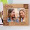 Sisters Are Friends We Have For A Lifetime Personalized Wooden Frame-10" x 8" Brown Horizontal