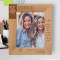 A Sister Is Often A Mentor Personalized Wooden Frame 8" x 10" Brown (Vertical)