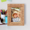 There's Nobody In The World That Knows Me Better Than My Sister Personalized Wooden Frame 4" x 6" Brown (Vertical)