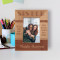 The Best Thing About Having A Sister Personalized Wooden Frame 3 1/2" x 5" Brown (Vertical)