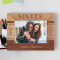 The Best Thing About Having A Sister Personalized Wooden Frame-7" x 5" Brown Horizontal