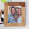 A Sister Is A Little Bit Of Childhood Personalized Wooden Frame 8" x 10" Brown (Vertical)