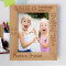 Sister Is Someone Who Listens When You Talk Personalized Wooden Frame 8" x 10" Brown (Vertical)