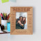 The Best Thing About Having A Sister Was That I Always Had A Friend Personalized Wooden Frame 3 1/2" x 5" Brown (Vertical)