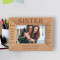 The Best Thing About Having A Sister Was That I Always Had A Friend Personalized Wooden Frame-6" x 4" Brown Horizontal