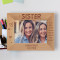 A Sister Is One Who Reaches For Your Hand And Touches Your Heart Personalized Wooden Frame-7" x 5" Brown Horizontal