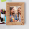 Sisters Helps You Find Important Things When You Have Lost Them Personalized Wooden Frame 5" x 7" Brown (Vertical)