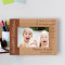 A Sister Is A Little Bit Of Childhood That Can Never Be Lost Personalized Wooden Frame-6" x 4" Brown Horizontal