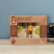 Brother Is A Friend That Will Love You Forever Personalized Wooden Frame-5" x 3 1/2" Brown Horizontal