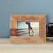 Brothers Aren't Simply Close Brothers Are Knit Together Personalized Wooden Frame-5" x 3 1/2" Brown Horizontal